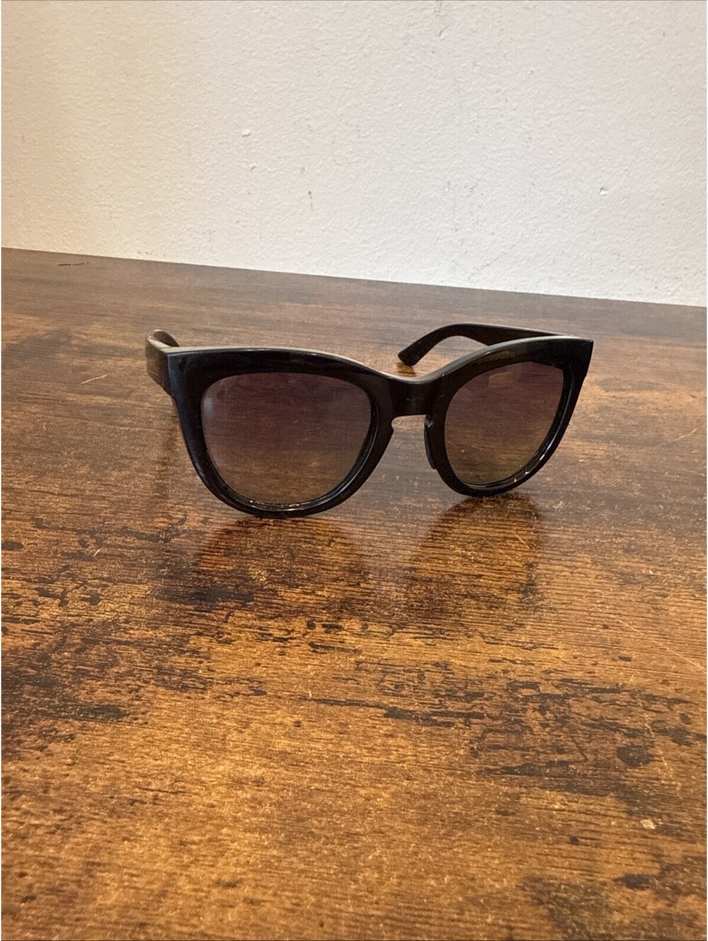 Smith Sidney Y2K Polarized Cat Eye Sunglasses Black SU3 3Z 55‑21‑135 EUC